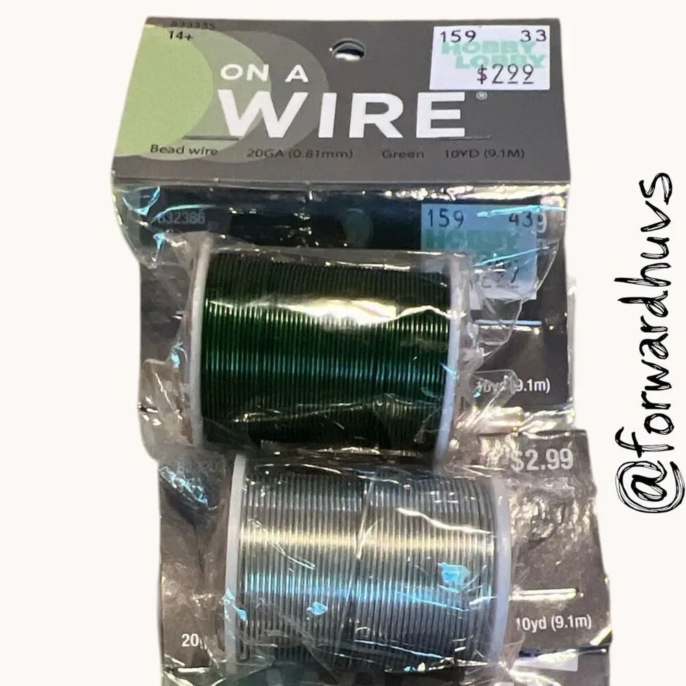 On A Wire 20 Gauge Bead Wire Lot 4 Colors Jewelry Craft Supplies New